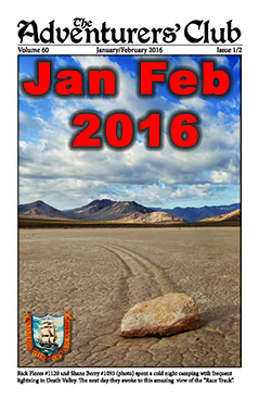 February 2016 Adventurers Club News Cover
